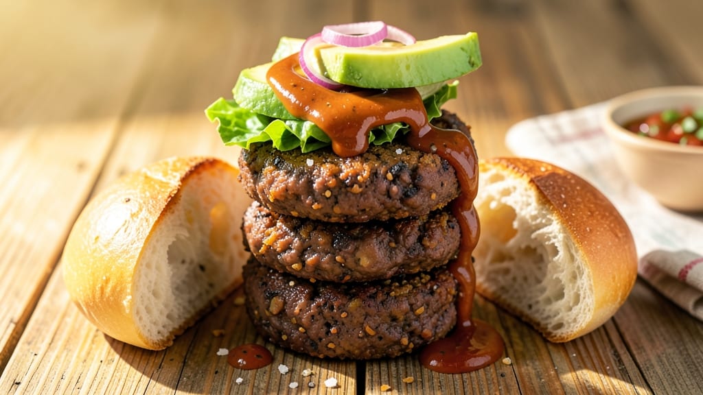 Pioneer Woman Black Bean Burger Recipe: Smoky Cumin Crust With Melty Cheese Rivers