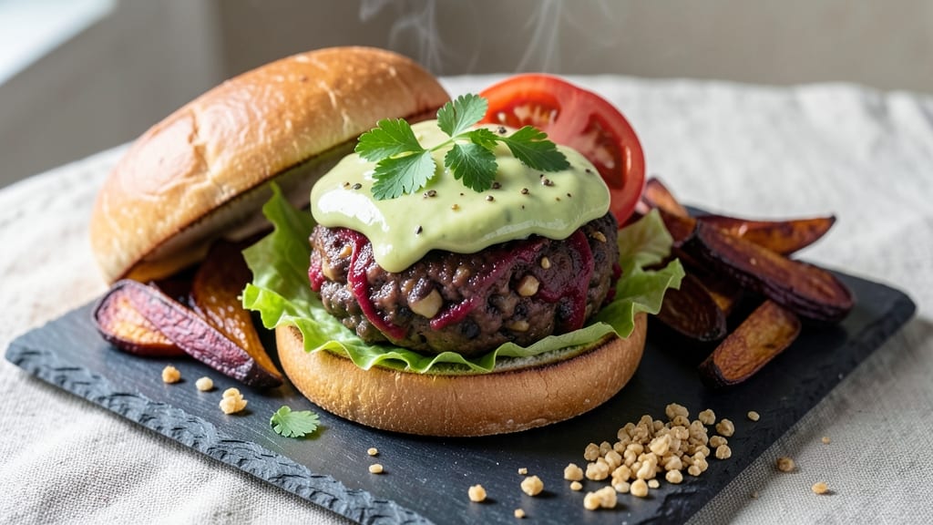 Beet and Black Bean Burger Recipe: Earthy-Sweet Crunch With Melty Cheese
