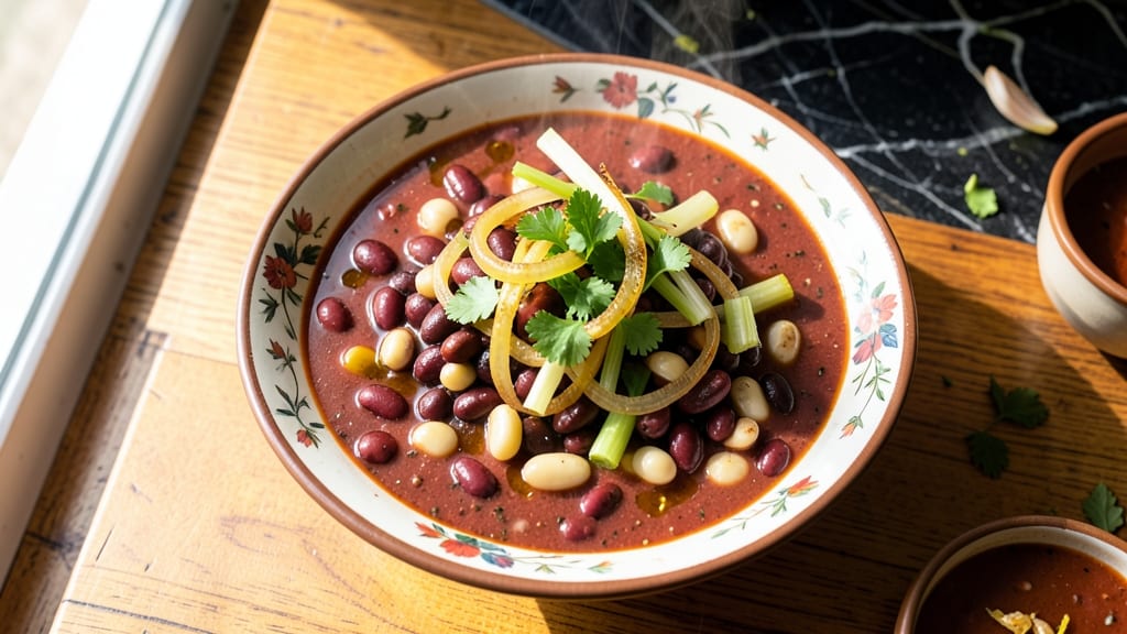 All Bean Soup Recipe: Hearty Vegetarian Stew With Three-Bean Blend