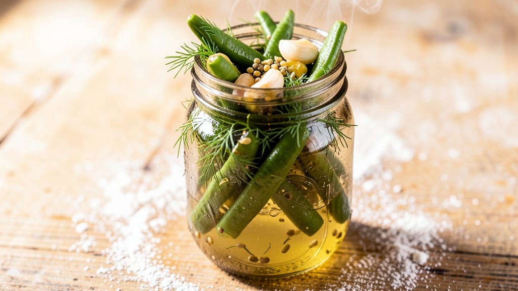 Ball Jar Dilly Bean Recipe: Crunchy Pickle Crunch With Creamy Garlic Dressing