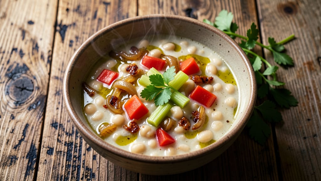 Jamie Oliver's Bean Soup Recipe: Smoky Garlic and Herb Simmered Comfort