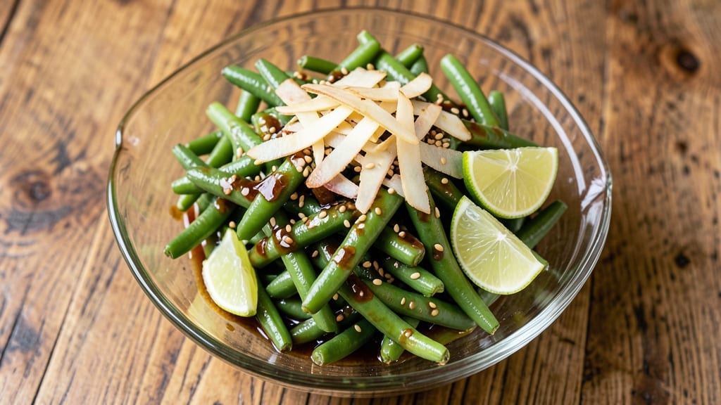 Asian Green Beans Salad Recipe: Crisp-Tender Crunch With Lime-Ginger Zing