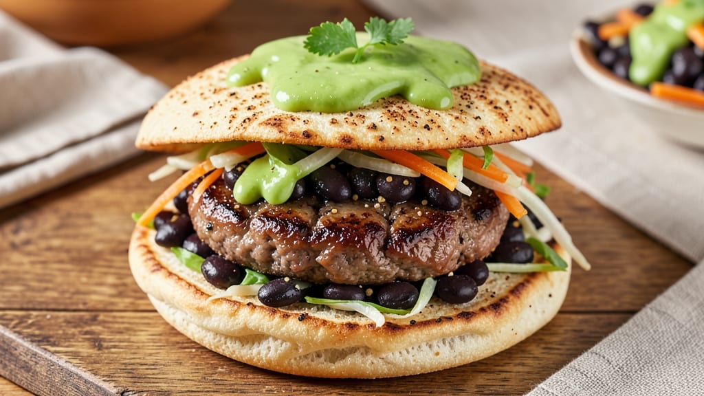 Beef and Bean Burgers Recipe: Smoky Spiced Patties With Crispy Tortilla Crusts