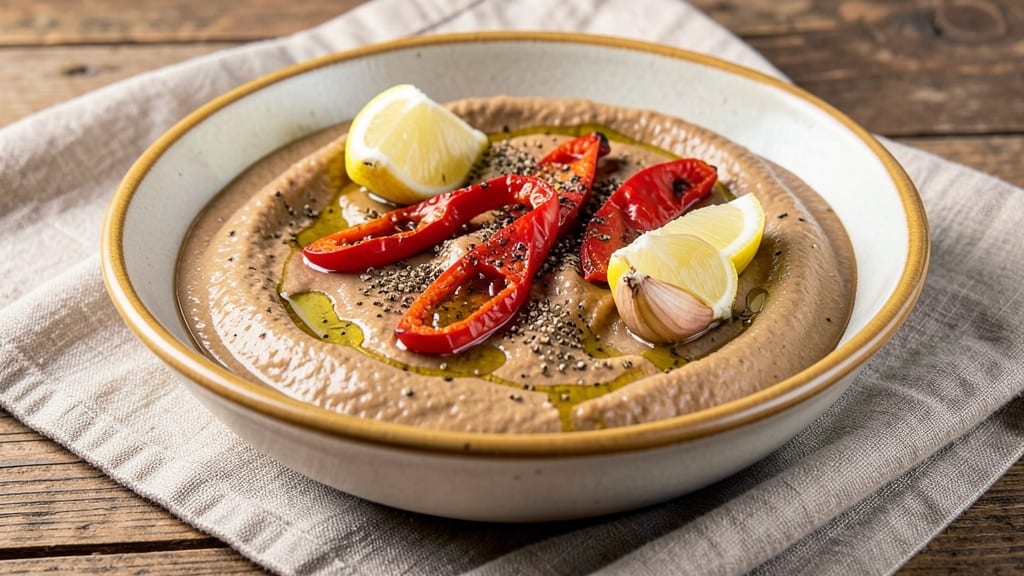 Bean Free Hummus Recipe: Nutty Tahini and Roasted Red Pepper Creaminess
