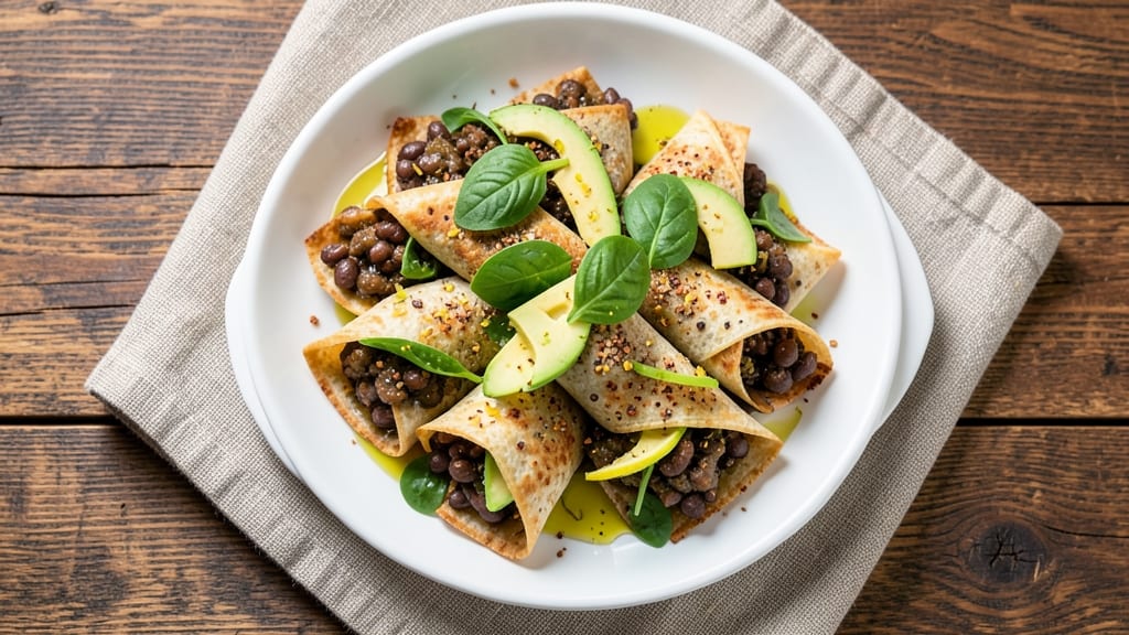Black Bean Pinwheels Recipe: Crispy Tortilla Wraps With Spiced Filling