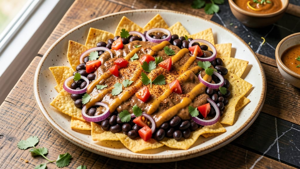 Bean Nachos Recipe NZ: Crispy Tortilla Crowns Over Creamy Bean Rivers