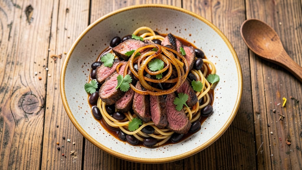 Beef and Black Bean Noodles Recipe: Smoky Cumin and Lime Stir-Fry Magic