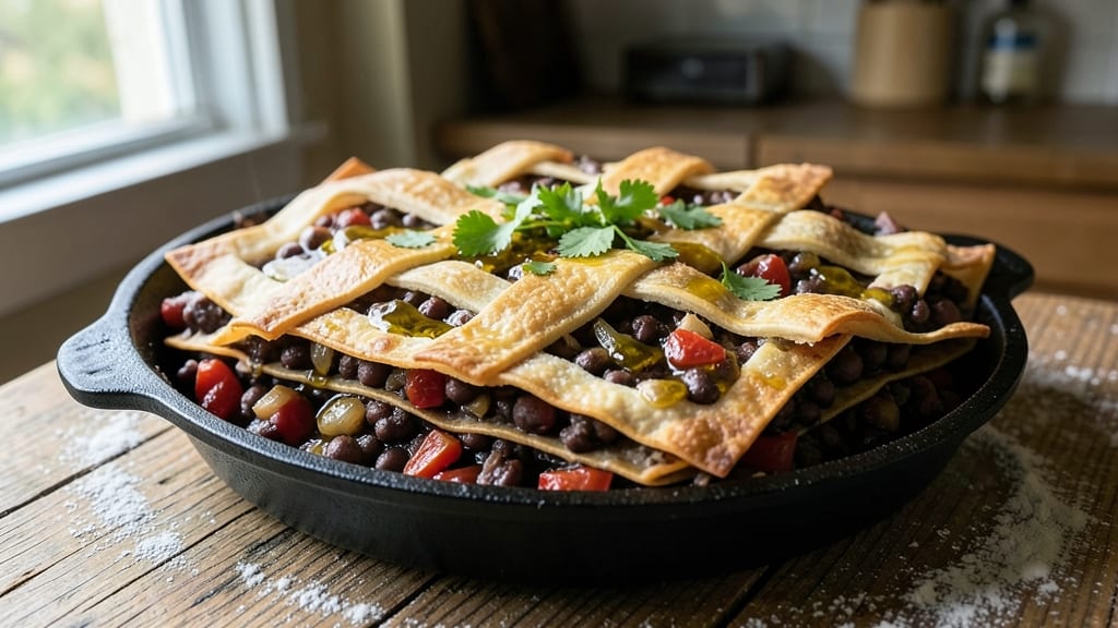Black Bean Tamale Pie Recipe: Layered Comfort With Crispy Tortilla Top
