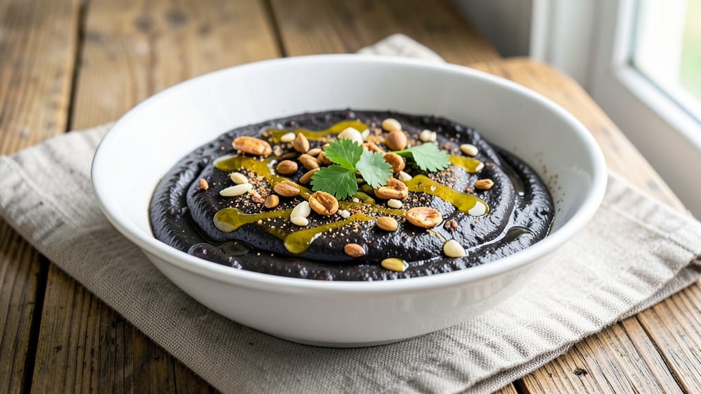 Black Bean Sandwich Spread Recipe: Creamy Spiced Base With Crunchy Top