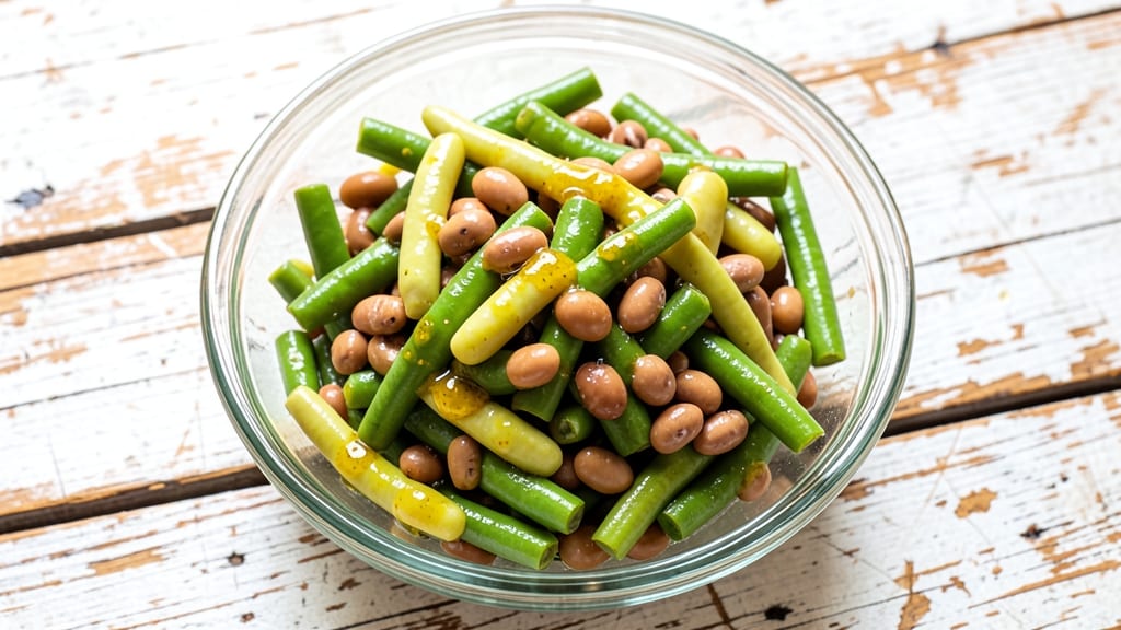 Amish Three Bean Salad Recipe: Crunchy Veggies and Creamy Dressing Balance