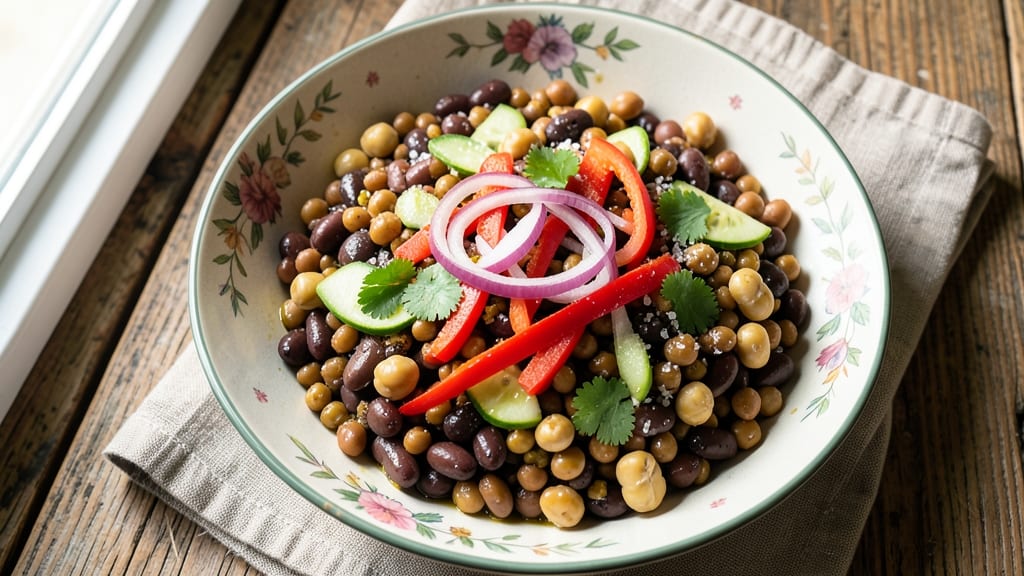 Bean and Lentil Salad Recipe: Hearty Plant-Based Protein Bowl