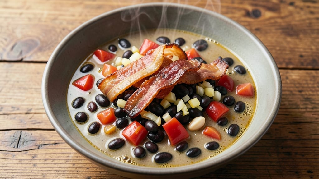 Black Bean and Bacon Soup Recipe: Smoky Bacon Crunch Meets Hearty Bean Depth