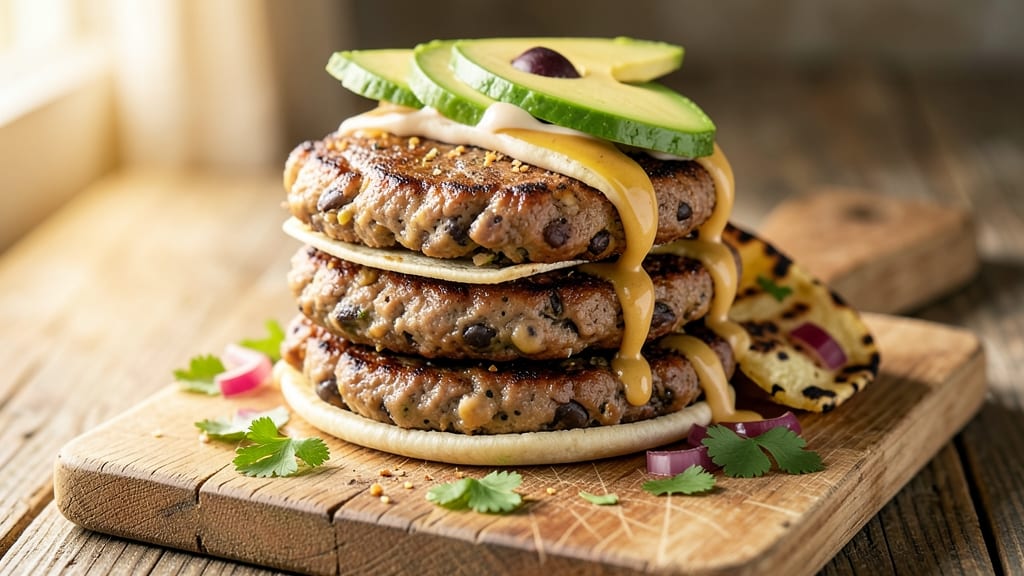 Black Bean and Chickpea Burger Recipe: Crispy Tortilla-Crusted Plant Powerhouse