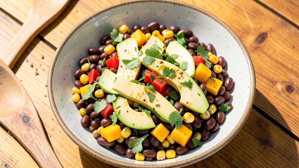 Black Bean, Corn, and Mango Salad Recipe: Tropical Crunch With Citrus Zing