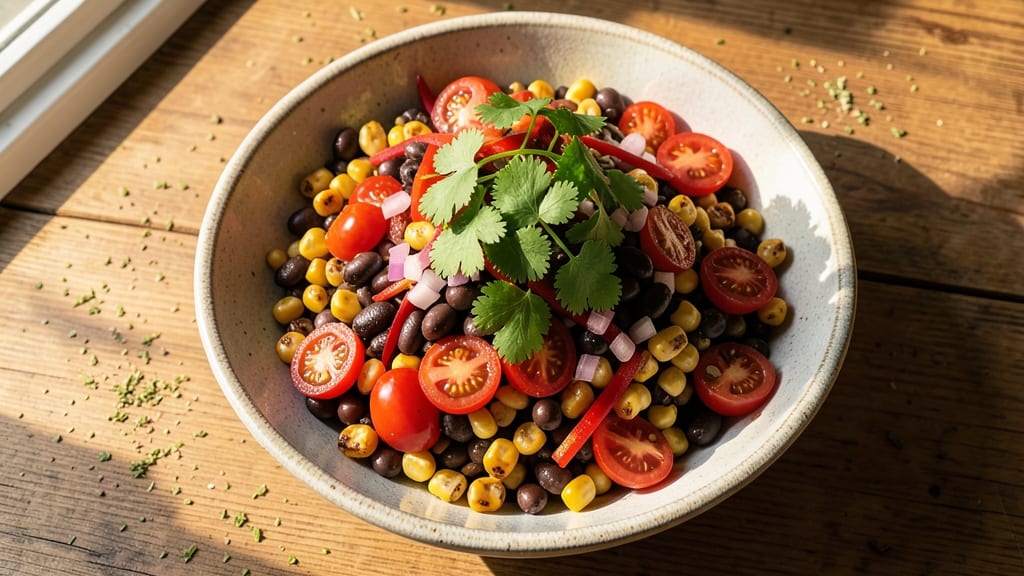 Black Bean Corn Tomato Salad Recipe: Zesty Lime and Cilantro Freshness in 20 Minutes