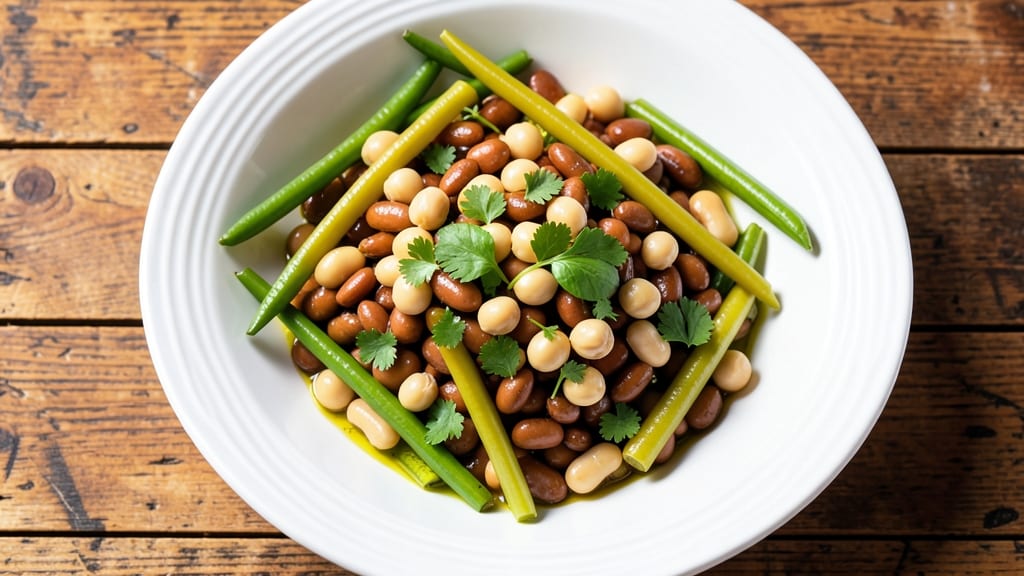 6 Bean Medley Salad Recipe: Colorful Harvest of Crunchy Beans and Bright Vinaigrette