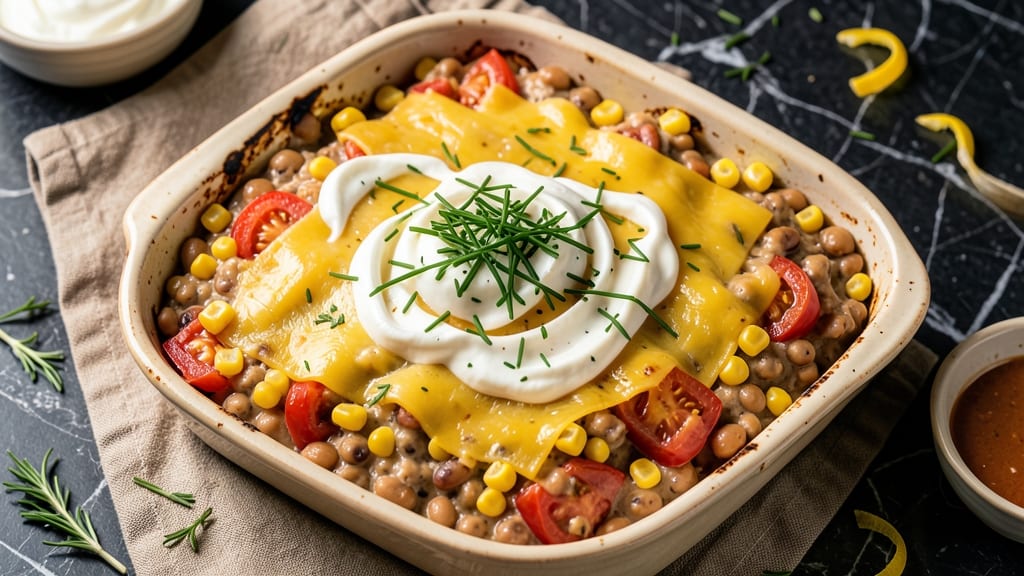 Bean and Corn Casserole Recipe: Cheesy Crunch Top With Creamy Kernel Base