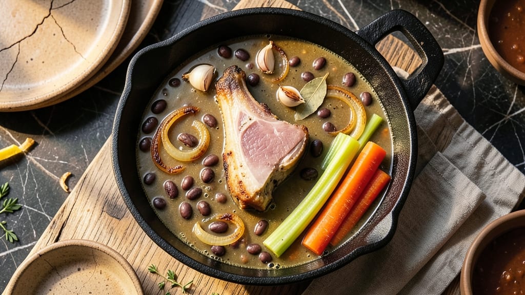 Black Bean Soup with Ham Bone Recipe: Rich Bone Broth Depth and Hearty Texture