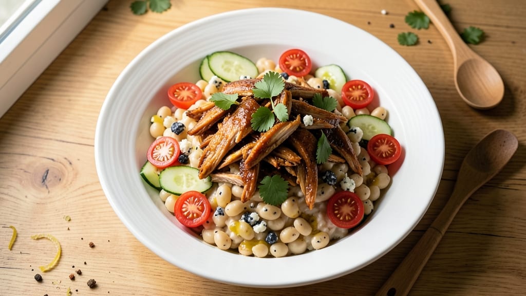 Buffalo Chicken and Dense Bean Salad Recipe: Spicy Kick Meets Hearty Texture