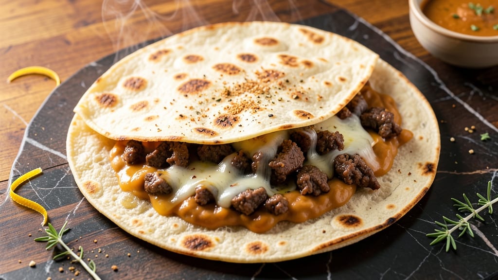Beef and Refried Bean Quesadillas Recipe: Smoky Cumin and Cheese Pull-Apart Magic