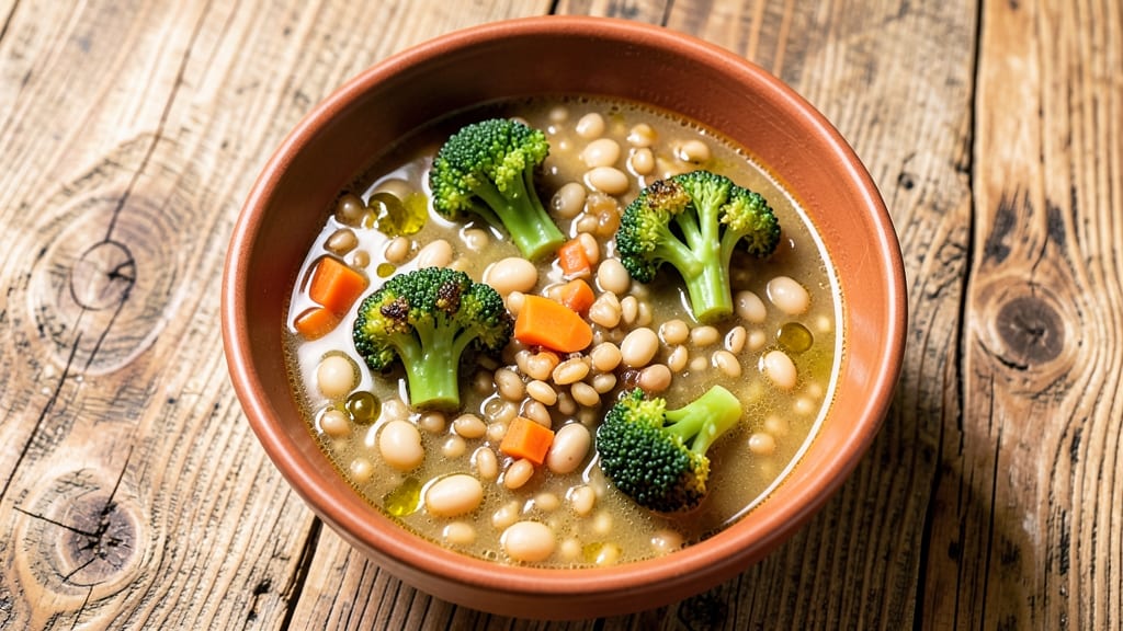 Broccoli Barley and Cannellini Bean Soup Recipe: Hearty Plant-Powered One-Pot