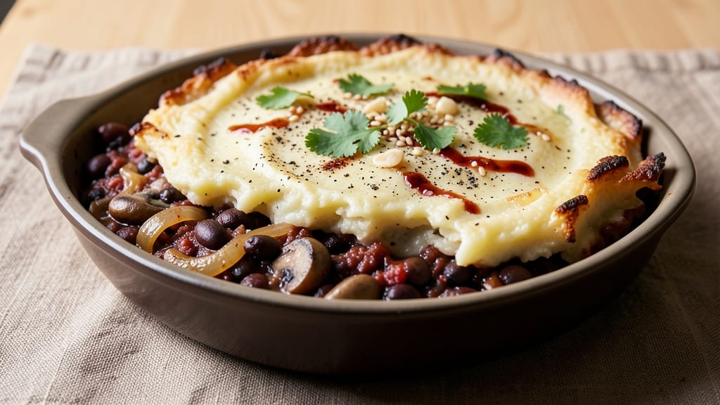 Black Bean Shepherd's Pie Recipe: Crispy Top, Hearty Bean Filling Magic