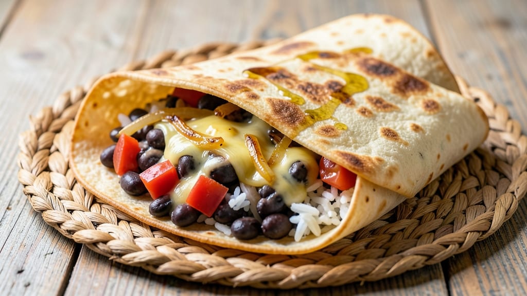 Black Bean Rice and Cheese Burritos Recipe: Layered Tex-Mex Warmth in One Roll