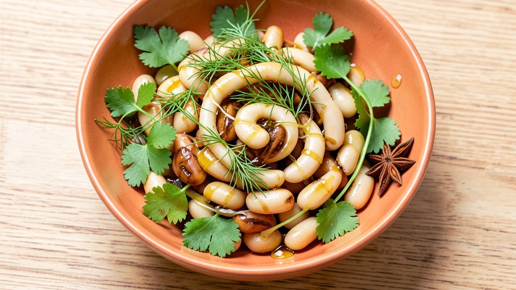 Anthes Bean Salad Recipe: Crispy Tortilla Crowns Over Creamy White Beans