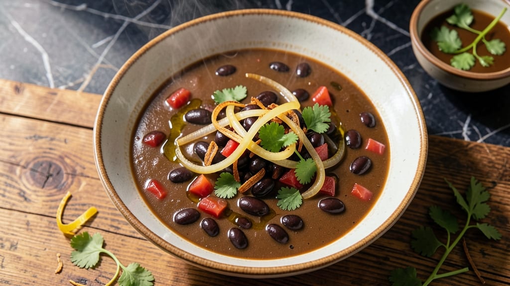 Award Winning Black Bean Soup Recipe: Smoky Cumin Crust Over Velvety Beans