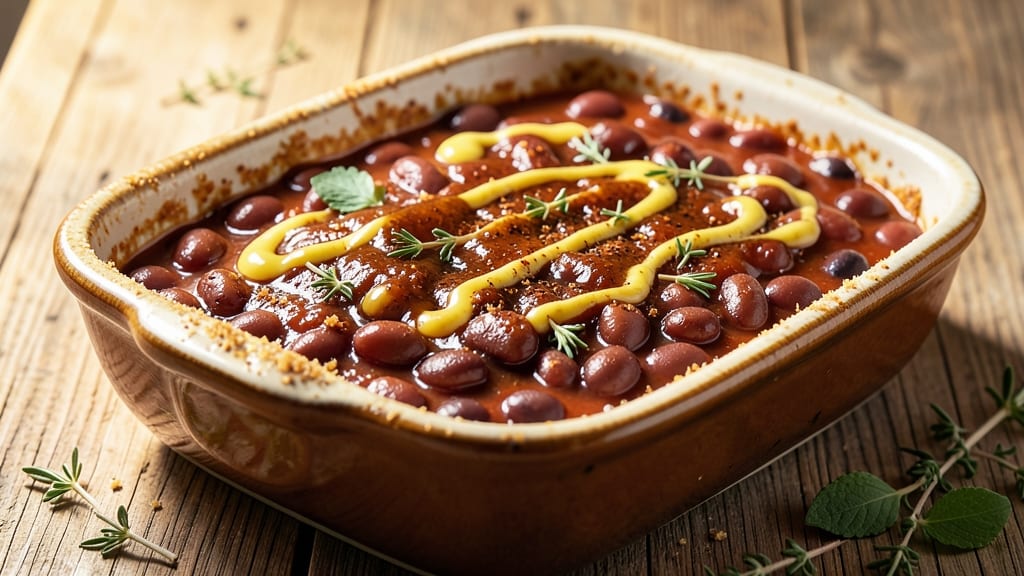 Baked Bean Recipe Using Canned Navy Beans: Smoky-Sweet Crunch With Toasted Tortilla Topping