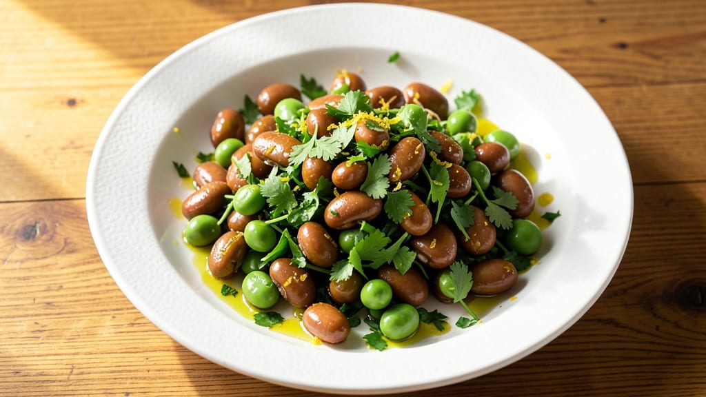 Broad Bean and Pea Salad Recipe: Spring Harvest Crunch With Lemon-Herb Brightness