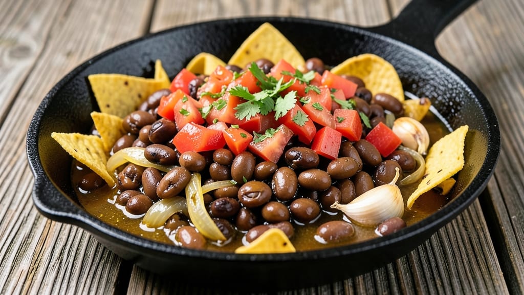 Black Bean Stovetop Recipe: One-Pot Heartiness With Crispy Tortilla Crunch