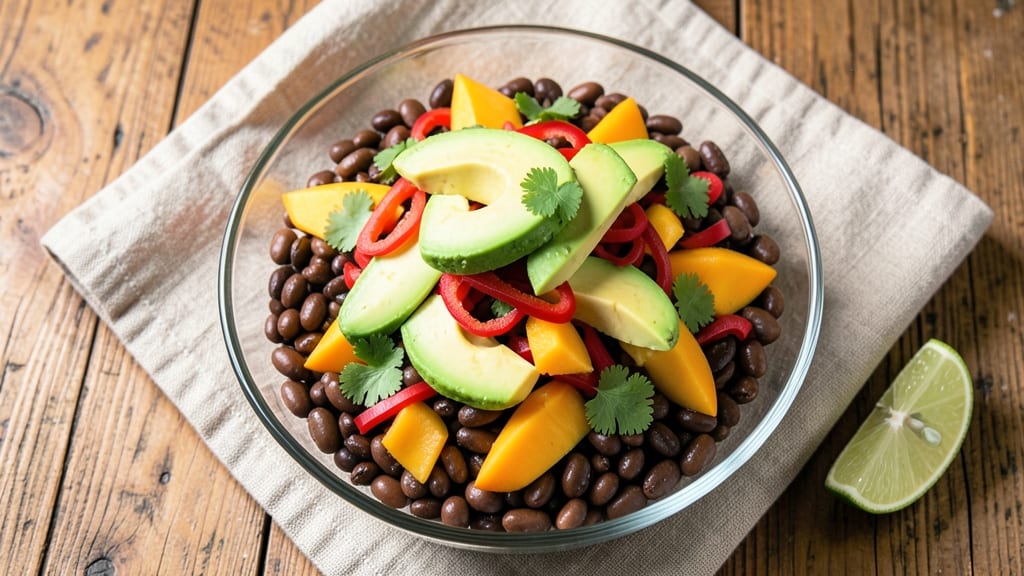 Black Bean, Avocado, and Mango Salad Recipe: Tropical Crunch Meets Zesty Lime Zing