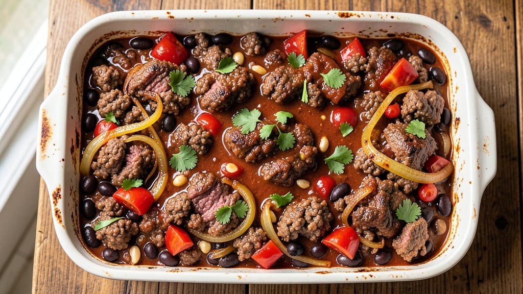 Beef and Black Bean Casserole Recipe: Smoky Tortilla-Crusted Comfort in One Pot
