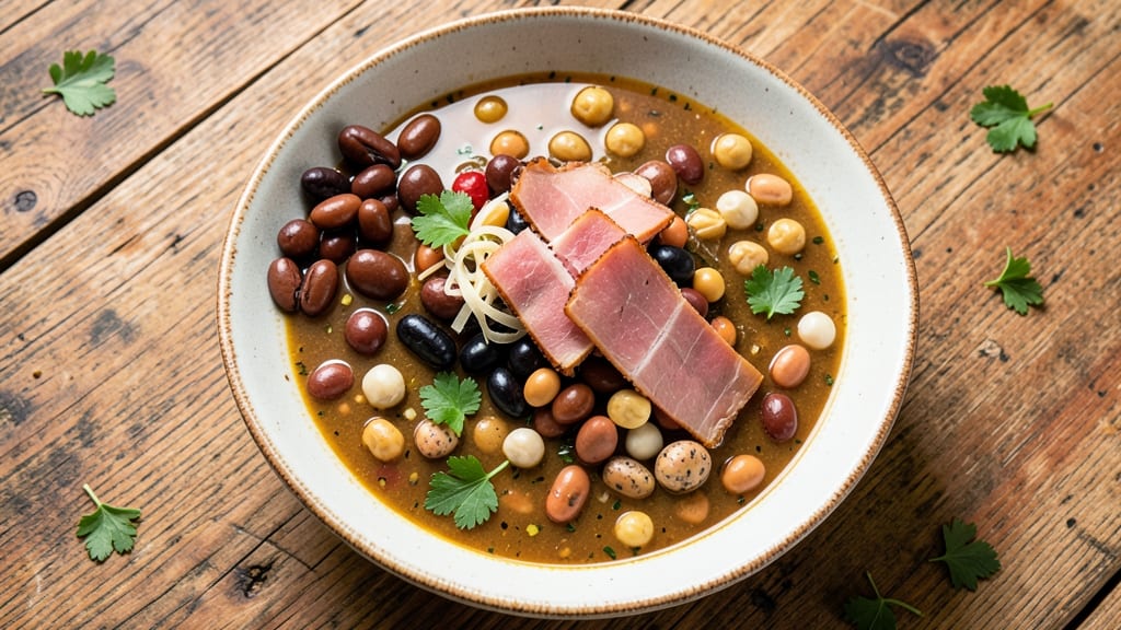 9 Bean Soup With Ham Recipe: Hearty Ham-Infused Stew in One Pot
