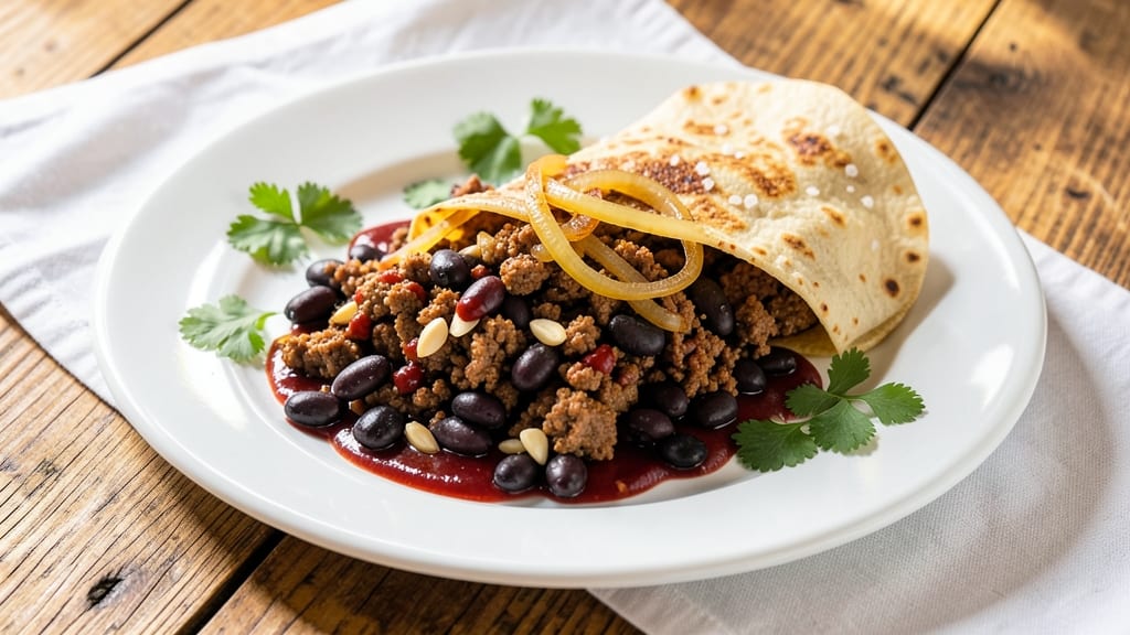 Beef and Bean Burrito Recipe With Black Beans: Smoky Cumin-Crusted Burritos in One Pan