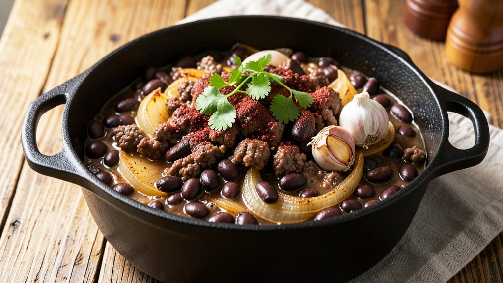 Big Bean Pot Recipe: Smoky Cumin Tortilla-Crusted Comfort in One Pot