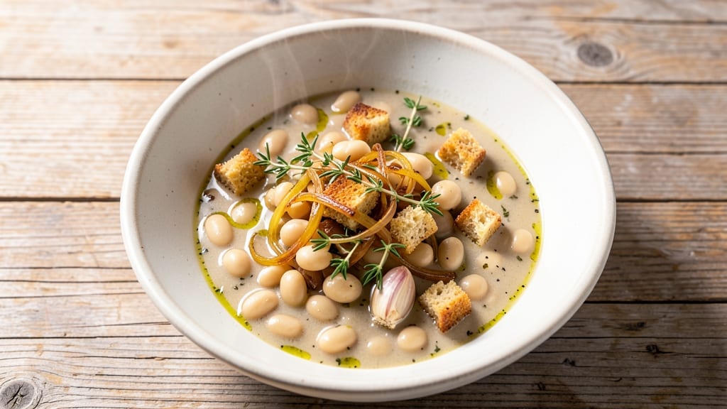 Bean Soup Recipe No Meat: Creamy White Bean and Herb Delight