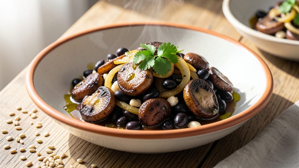 Black Bean and Mushroom Recipe: Umami-Rich Stew with Earthy Depth