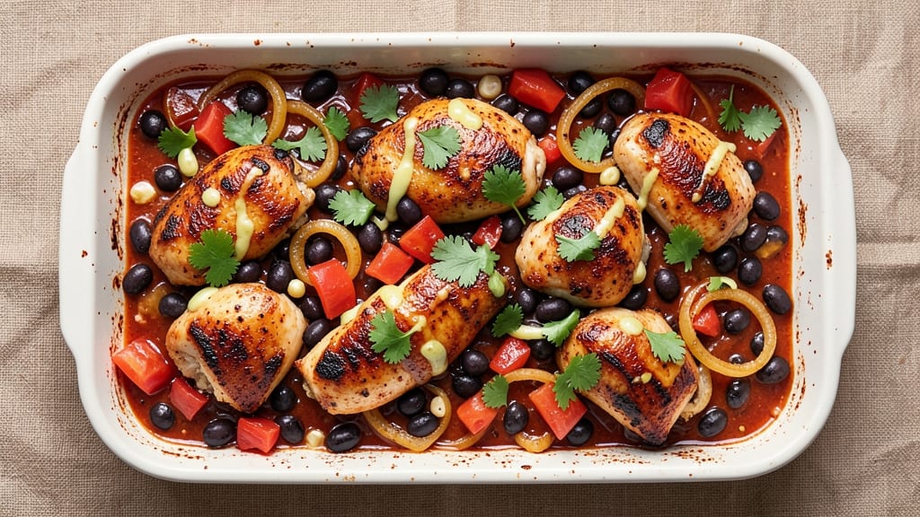 Black Bean Chicken Casserole Recipe: One-Pan Protein-Packed Dinner