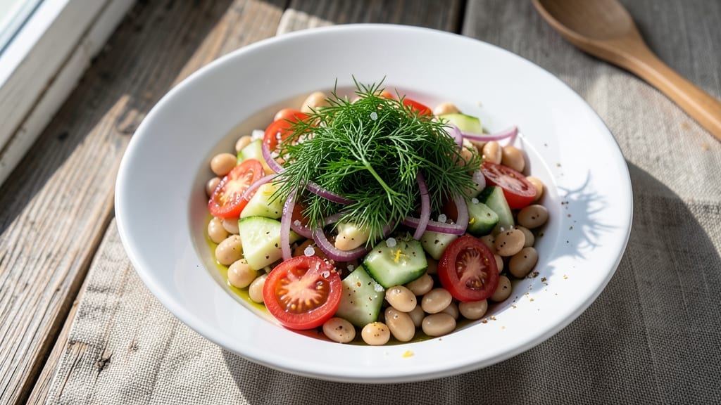 Bulgarian Bean Salad Recipe: Zesty Herbs and Crunchy Veggies in 15 Minutes