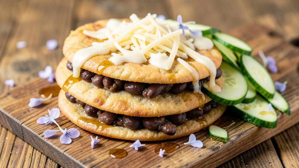 Bean Pupusa Recipe: Crispy Tortilla Crowns Over Melted Cheese Lakes