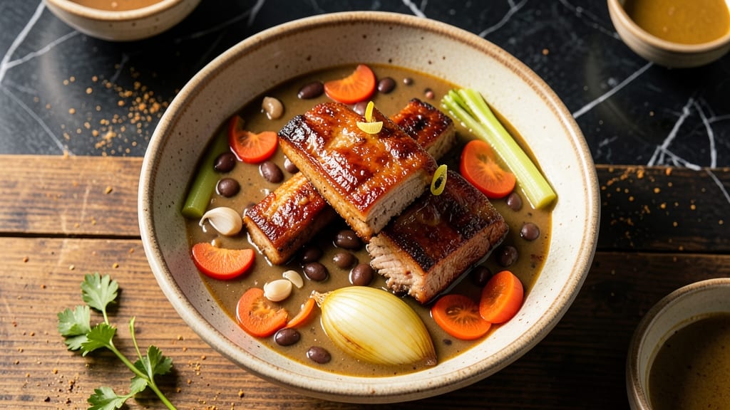 Black Bean Soup With Pork Ribs Recipe: Smoky Ribs and Beans in One-Pot Magic