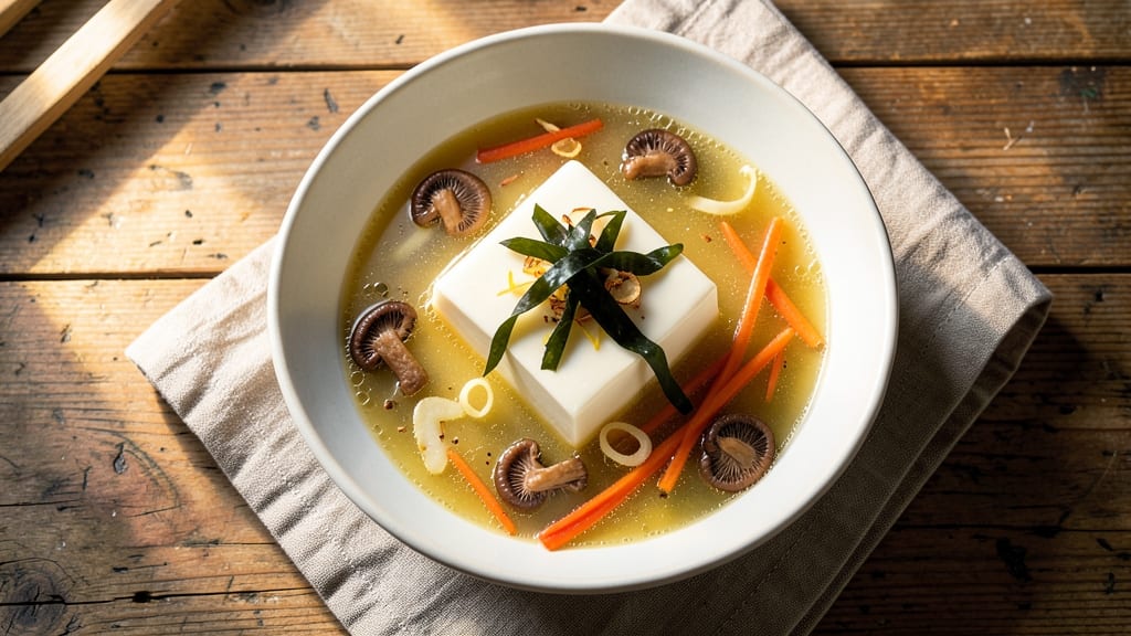 Bean Curd Soup Recipe: Silky Miso and Ginger Harmony
