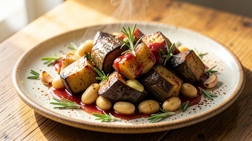 Butter Beans and Aubergine Recipe: Mediterranean Roast With Charred Depth