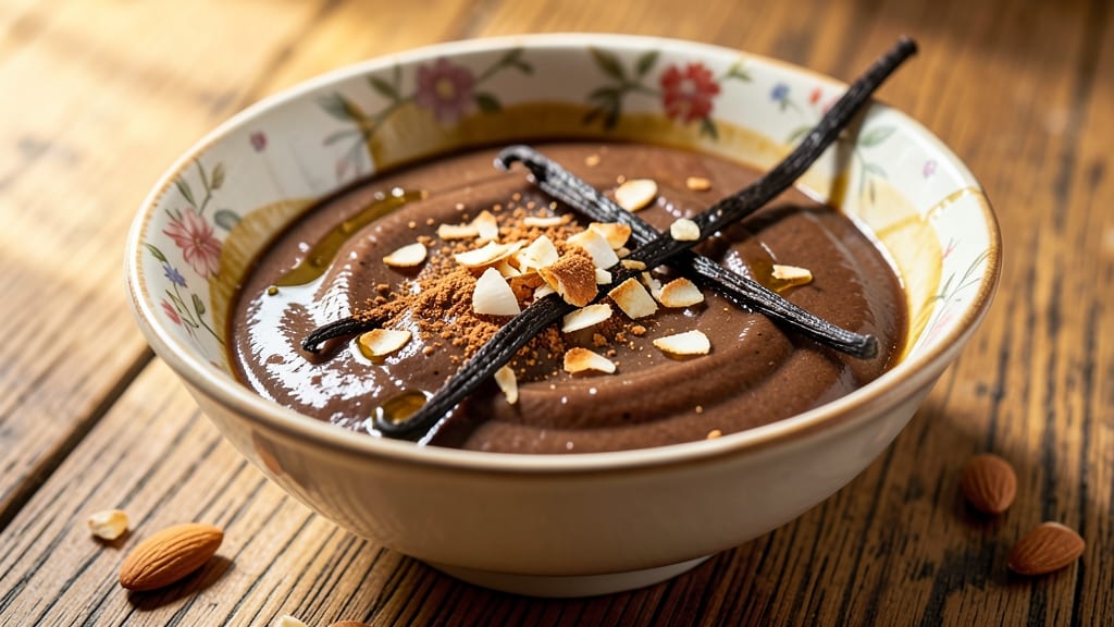 Black Bean Pudding Recipe: Silky Chocolate-Dipped Indulgence