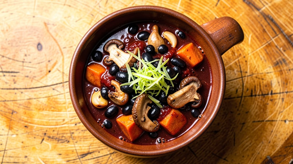 Black Soybean Chili Recipe: Earthy Umami Depth With Crispy Black Bean Topping