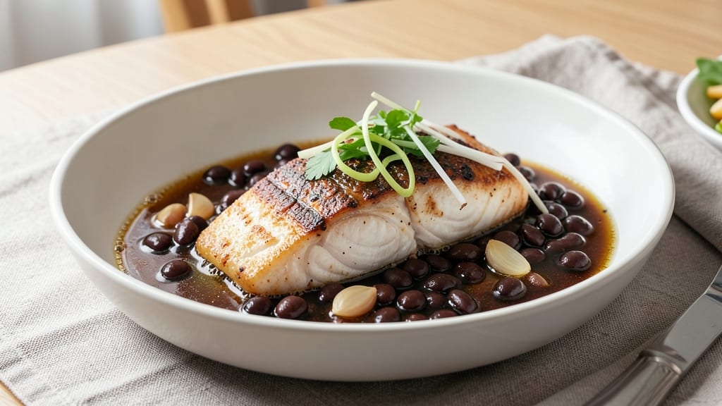 Braised Fish With Black Bean Sauce Recipe: Silky Sauce and Flaky Fish in One Pot