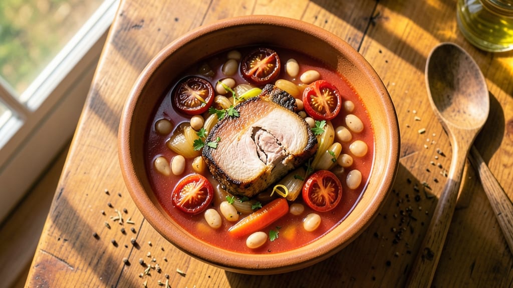 Bean Soup Recipe With Ham Bone and Tomatoes: Rich Bone Broth Depth and Tomato Sweetness
