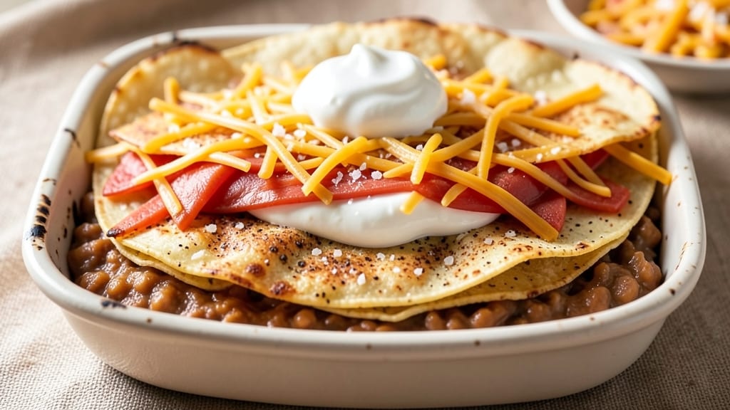 Baked 7 Layer Bean Dip Recipe: Cheesy Tortilla Layers Baked to Golden Perfection